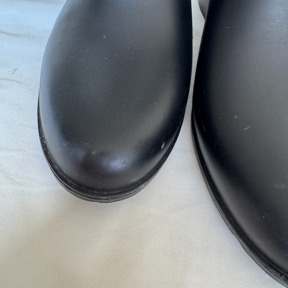 GUC, Sam Edelman Tinsley Rain Boots, Black, US Women's Size 8, Bonded Leather - Picture 9 of 16